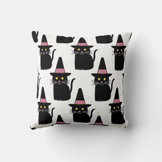 Halloween Cats Kudde (Baksida)