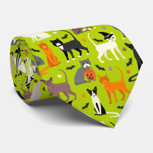 Halloween Cats Neck Tie Slips