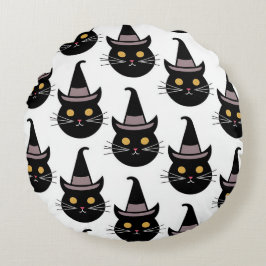 Halloween Cats Rund Kudde