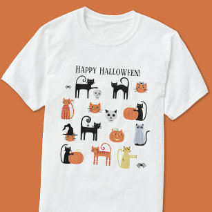 Halloween Cats Spooky T Shirt