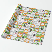 Halloween Cats Wrapping Papper