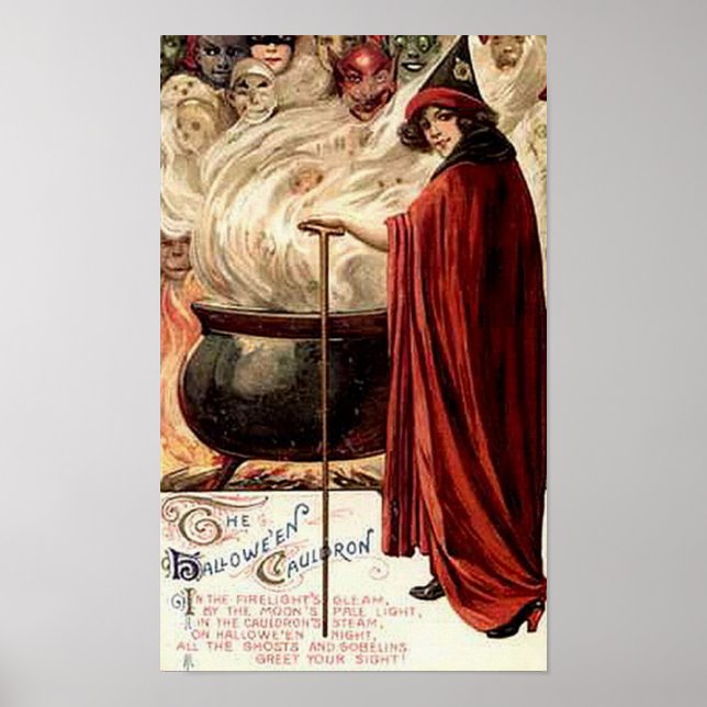 Halloween Cauldron Poster (Framsidan)