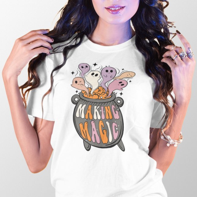 HALLOWEEN CAULDRON SKAPAR MAGIC SPÖKEN T SHIRT (Skapare uppladdad)