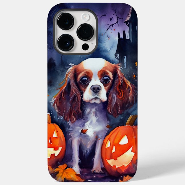 Halloween Cavalier King Charles Spaniel Pumpa (Baksida)
