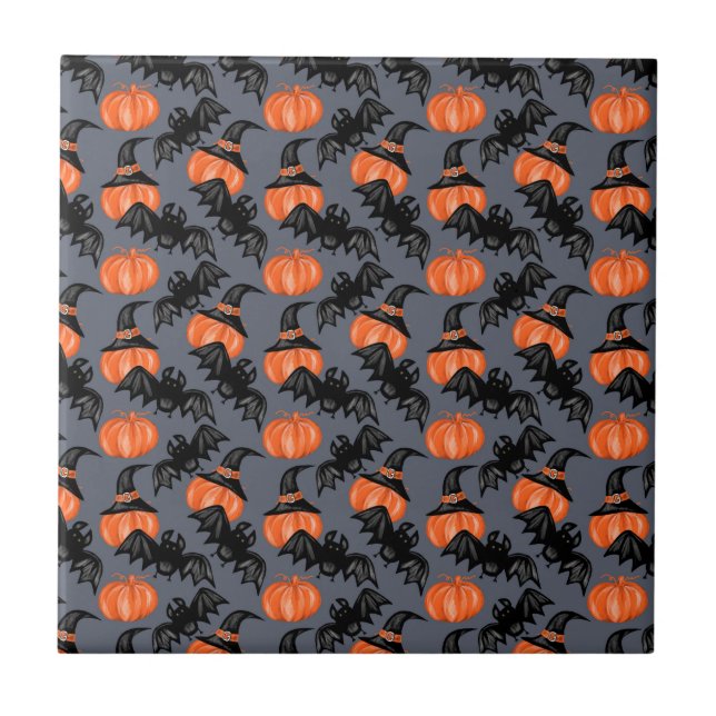 Halloween Ceramic Tile Kakelplatta (Framsidan)