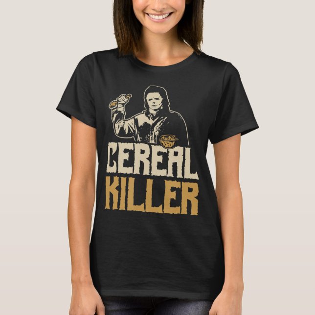 Halloween Cereal Killer Horror Shirt Serial Killer T (Framsida)