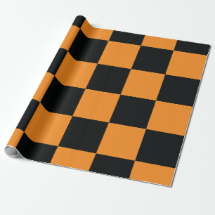 Halloween Checkers Mönster Presentpapper