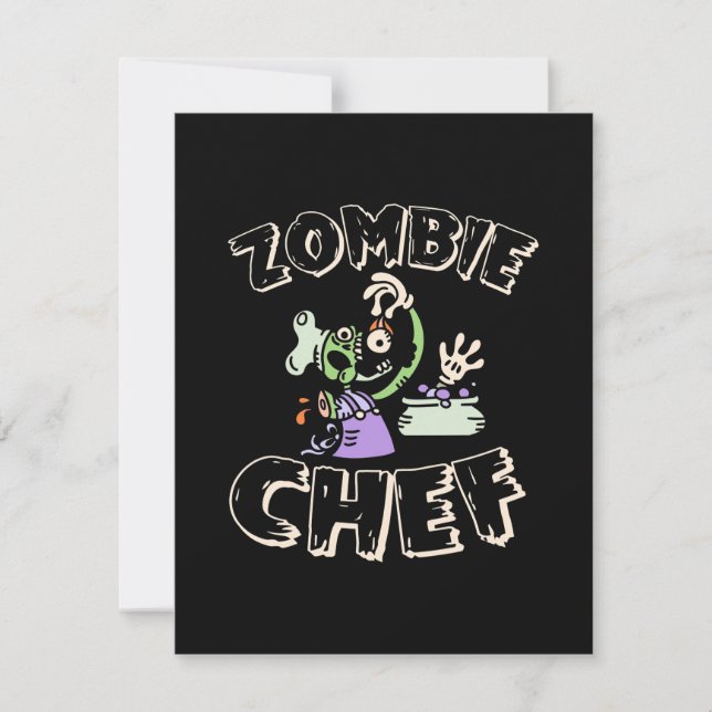 Halloween Chef Tack Kort (Framsida)