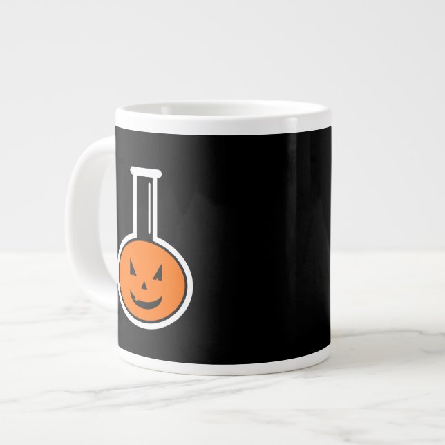 Halloween Chemistry Pumpkin Giant Coffee Mugg Jumbo Mugg (Framsida vänster)