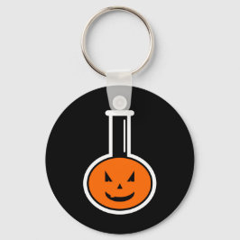 Halloween Chemistry Pumpkin Keychain Nyckelring