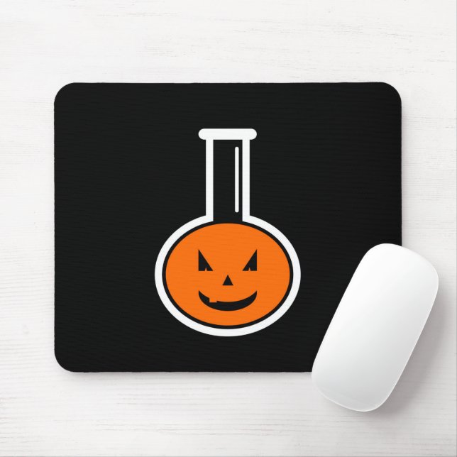 Halloween Chemistry Pumpkin Mouse Pad Musmatta (Med mus)