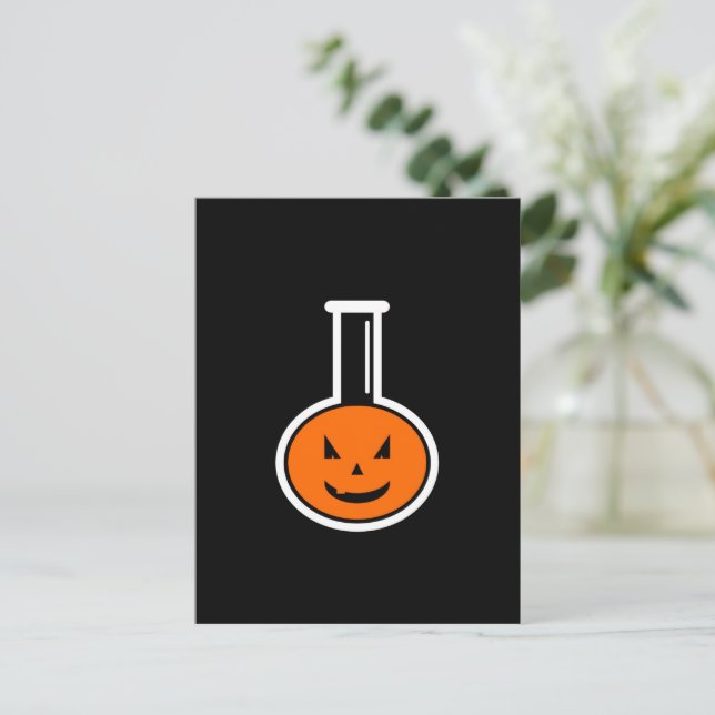 Halloween Chemistry Pumpkin-vykort Vykort (Stående Fram)