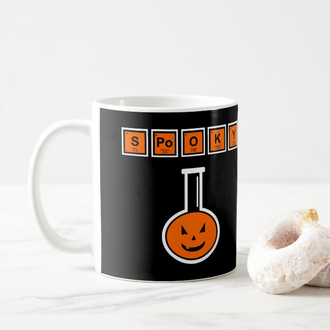 Halloween Chemistry Spooky Pumpkin Coffee Mugg (Med munk)
