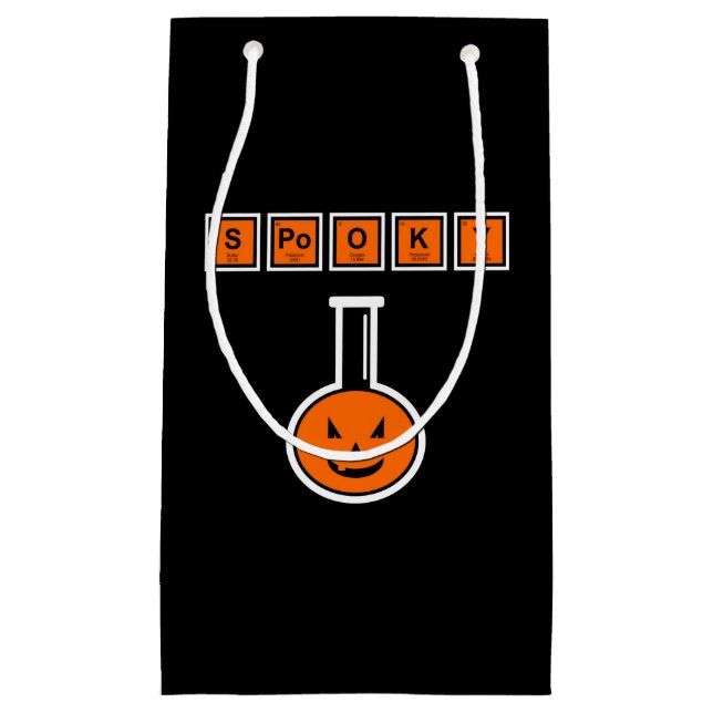 Halloween Chemistry Spooky Pumpkin Gift Bag (Framsidan)