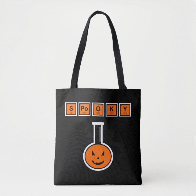 Halloween Chemistry Spooky Pumpkin Tygkasse (Framsida)