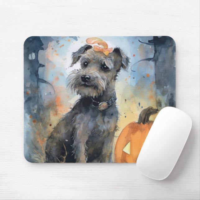 Halloween Chesapeake Bay Terrier med pumpkins Musmatta (Med mus)