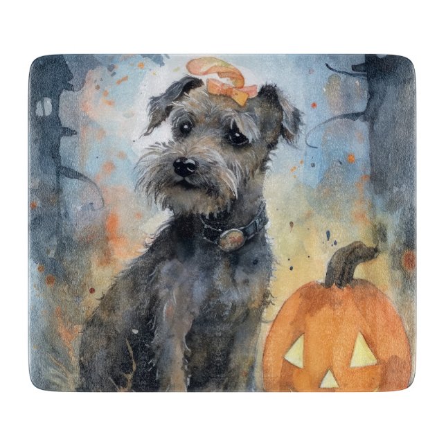 Halloween Chesapeake Bay Terrier med pumpor (Framsidan)