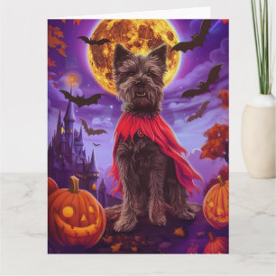Halloween Chesapeake Bay Terrier Vampyr Pumpa Kort