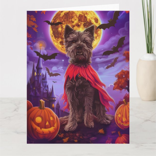 Halloween Chesapeake Bay Terrier Vampyr Pumpa  Kort (Framsida)