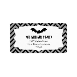 Halloween | Chevron Adressetikett