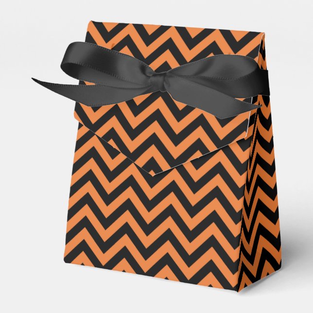 Halloween Chevron Mönster favoritruta Presentaskar (Framsidan Sidan)