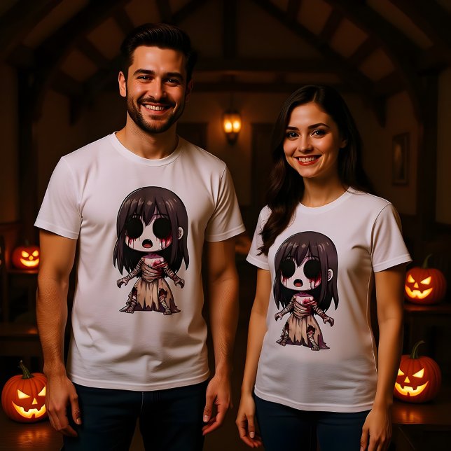 Halloween Chibi i skal Halloween Costume Design T Shirt (Skapare uppladdad)