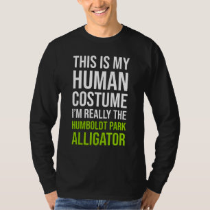 Halloween Chicago Humboldt Park Alligator Costume T Shirt