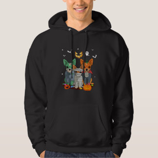 Halloween Chihuahua Hund Witch Cute Gift Dachshund Hoodie