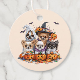 Halloween Chihuahua Hundar Gåvor Etiketter
