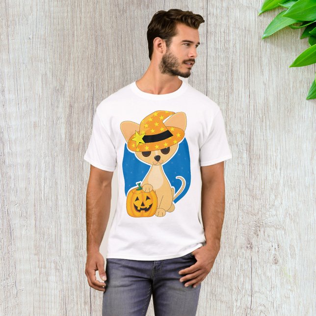 Halloween Chihuahua Manar T-Shirt (Skapare uppladdad)