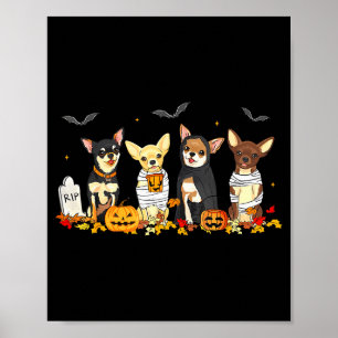 Halloween Chihuahua Spöke Soky Chihuahua Älskare G Poster