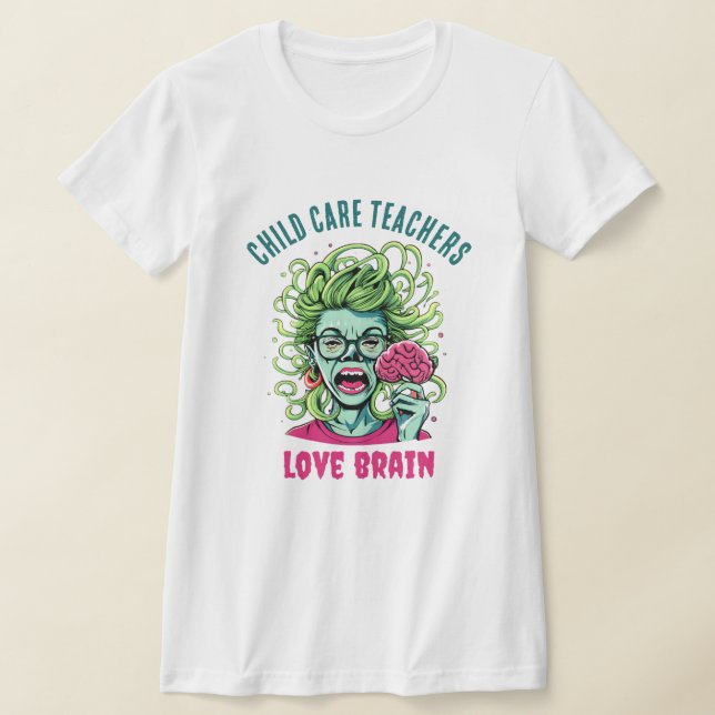 Halloween Childcare Education Apprecision T Shirt (Laydown)