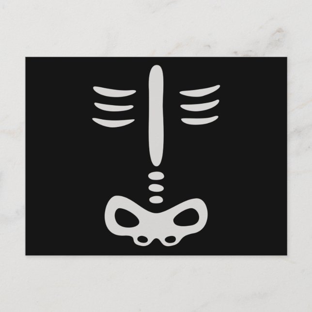 Halloween Children Skeleton Costume Vykort (Framsida)