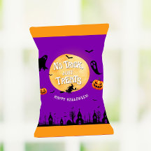 Halloween Chip Bag Trick eller Treats Favor Loot B