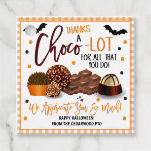 Halloween Chocolate Candy Gift-Märkre Gåvor Etiketter