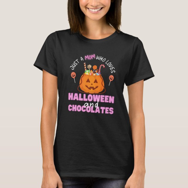 Halloween Chocolates Bara en Mamma som Kärlek Hall T Shirt (Framsida)