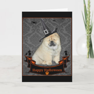 Halloween ChowChow Kort