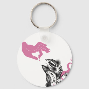 Halloween Circle Keychain Potion Flaska Nyckelring
