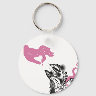 Halloween Circle Keychain Potion Flaska Nyckelring