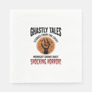 Halloween-citat Bli Vad Som Helst Skräckig Vintage Pappersservett