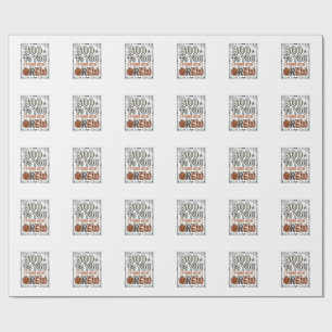 Halloween-citat Boo till dig från vår besättning V Presentpapper