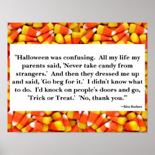 Halloween-citat Poster