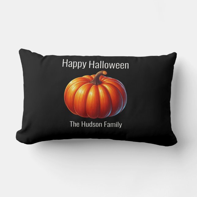 Halloween Citrouille Family Lumbarkudde (Framsida)