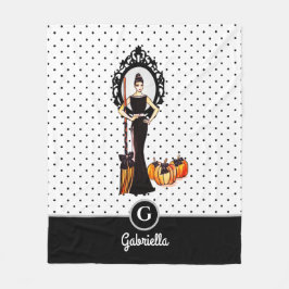 Halloween Classic Elegant Long Black Dress Mode Fleecefilt