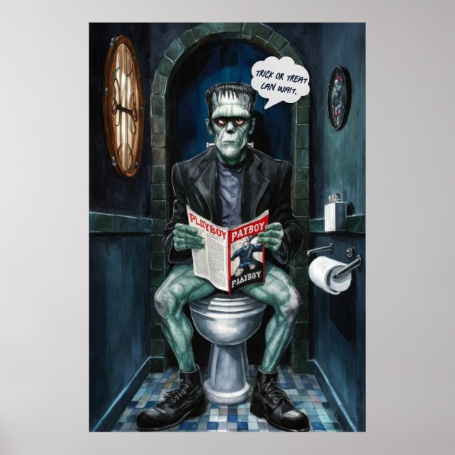 Halloween Classic Monster på John Funny Poster (Framsidan)