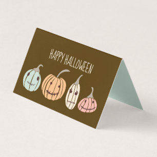 Halloween Classroom Exchange Jagged Jack-O-Lantern Visitkort
