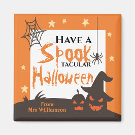Halloween Classroom Spook-Tacular-Orange Magnet