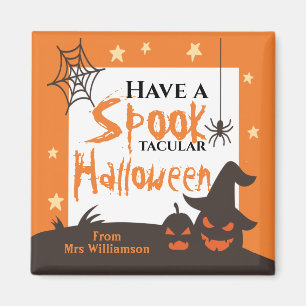 Halloween Classroom Spook-Tacular-Orange Magnet