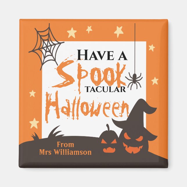 Halloween Classroom Spook-Tacular-Orange Magnet (Framsidan)