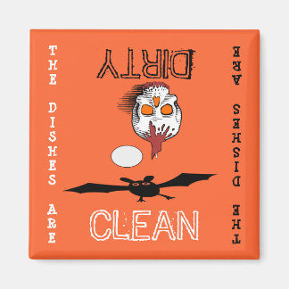 Halloween Clean Dirty Dishwasher Magnet